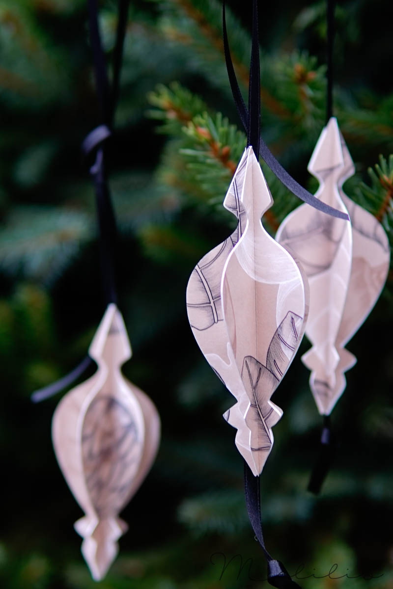 Baumschmuck aus Papier